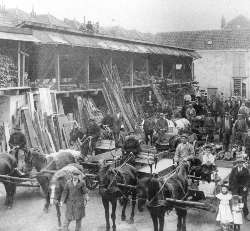 Historische foto van de Jan de Baenstraat in Den Haag uit 1905