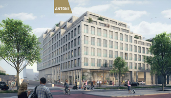 Artist impression van project Antoni in Delft.