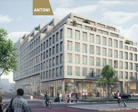 Artist impression van project Antoni in Delft.