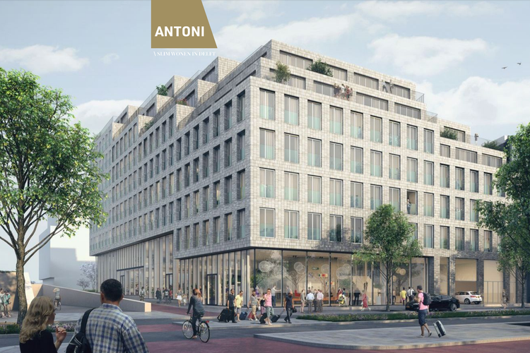 Artist impression van project Antoni in Delft.