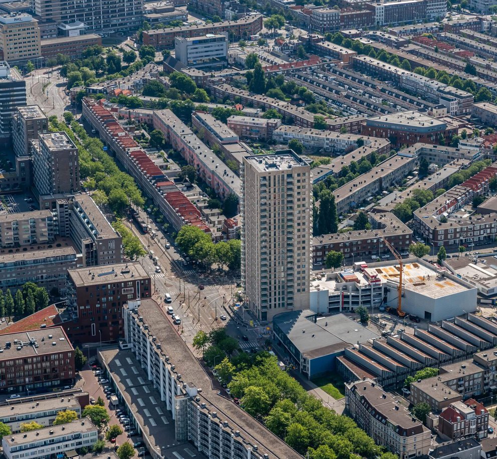 Artist impression van project De Hoge Regentesse in Den Haag.