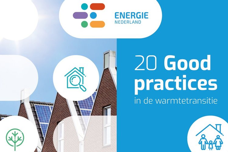 Afbeelding van de brochure van Energie Nederland, 20 Good pratices in de warmtetransitie
