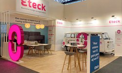 Een foto van de Eteck stand op de Provada vastgoedbeurs