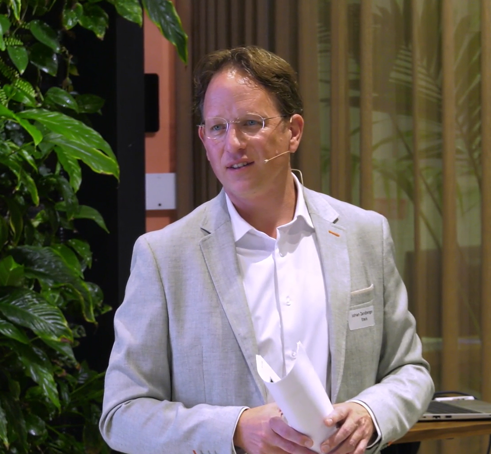 Johan als spreker op het kennisevent in Barendrecht