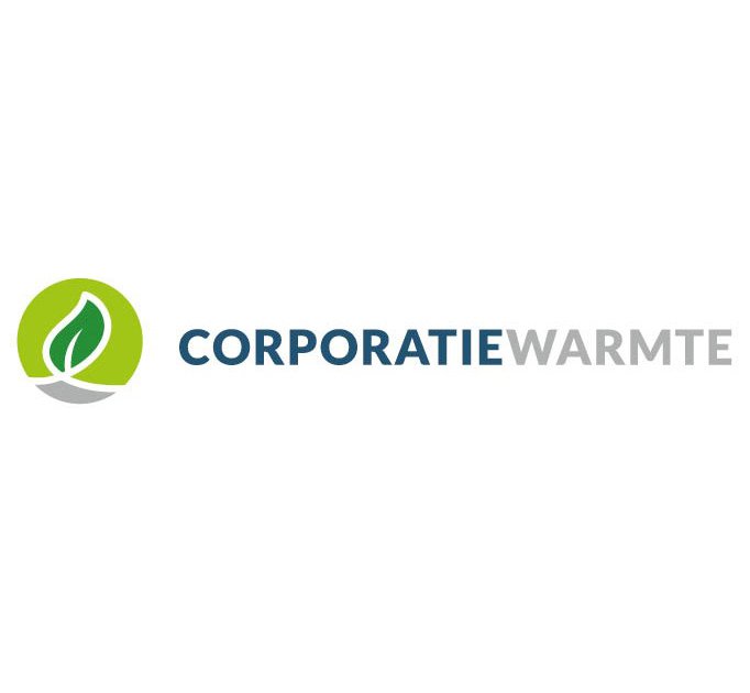 Het logo van Corporatiewarmte. Een joint venture tussen Energy Bridge en Eteck.