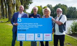 4 mensen die het TEO onderzoek waterleven openen