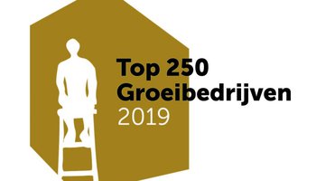 Het logo van de Top 250 Groeibedrijven 2019 waar Eteck onderdeel van uitmaakte.