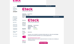 Voorbeeld van Eteck voorschotnota