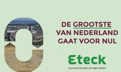 Een plaatje met het Eteck-logo en de tekst: 'De grootste van Nederland gaat voor nul